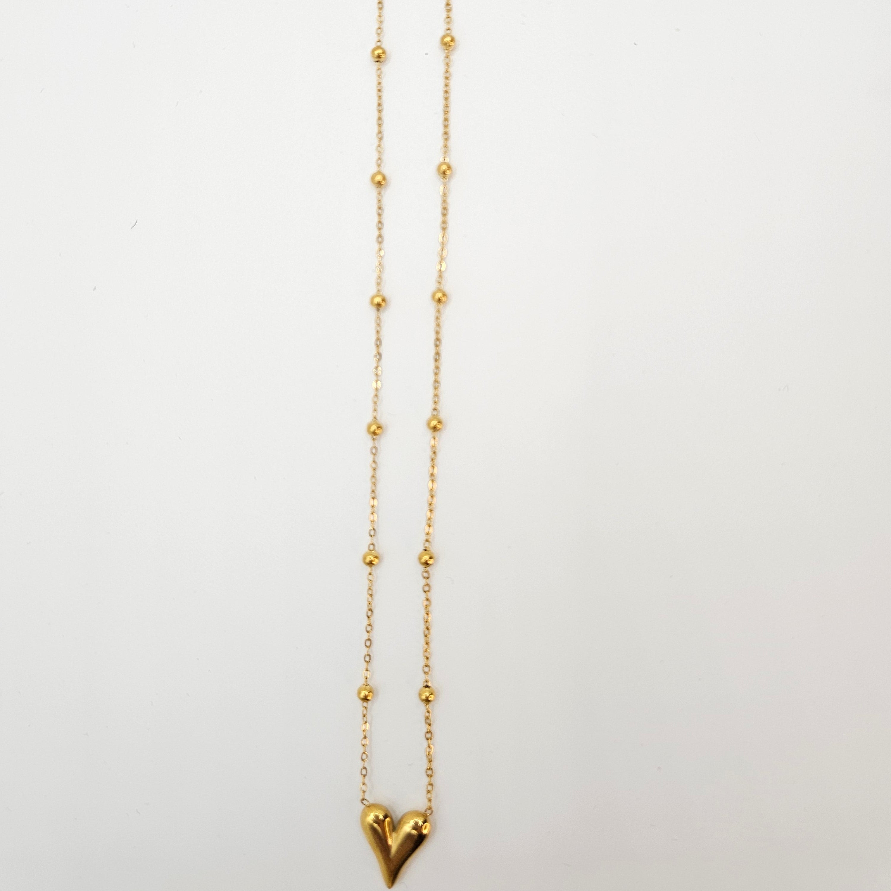 Chiseled Hear Necklace