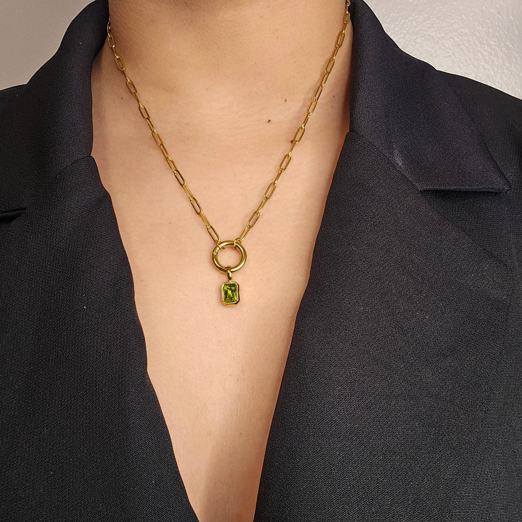 Birthstone Charm Necklace