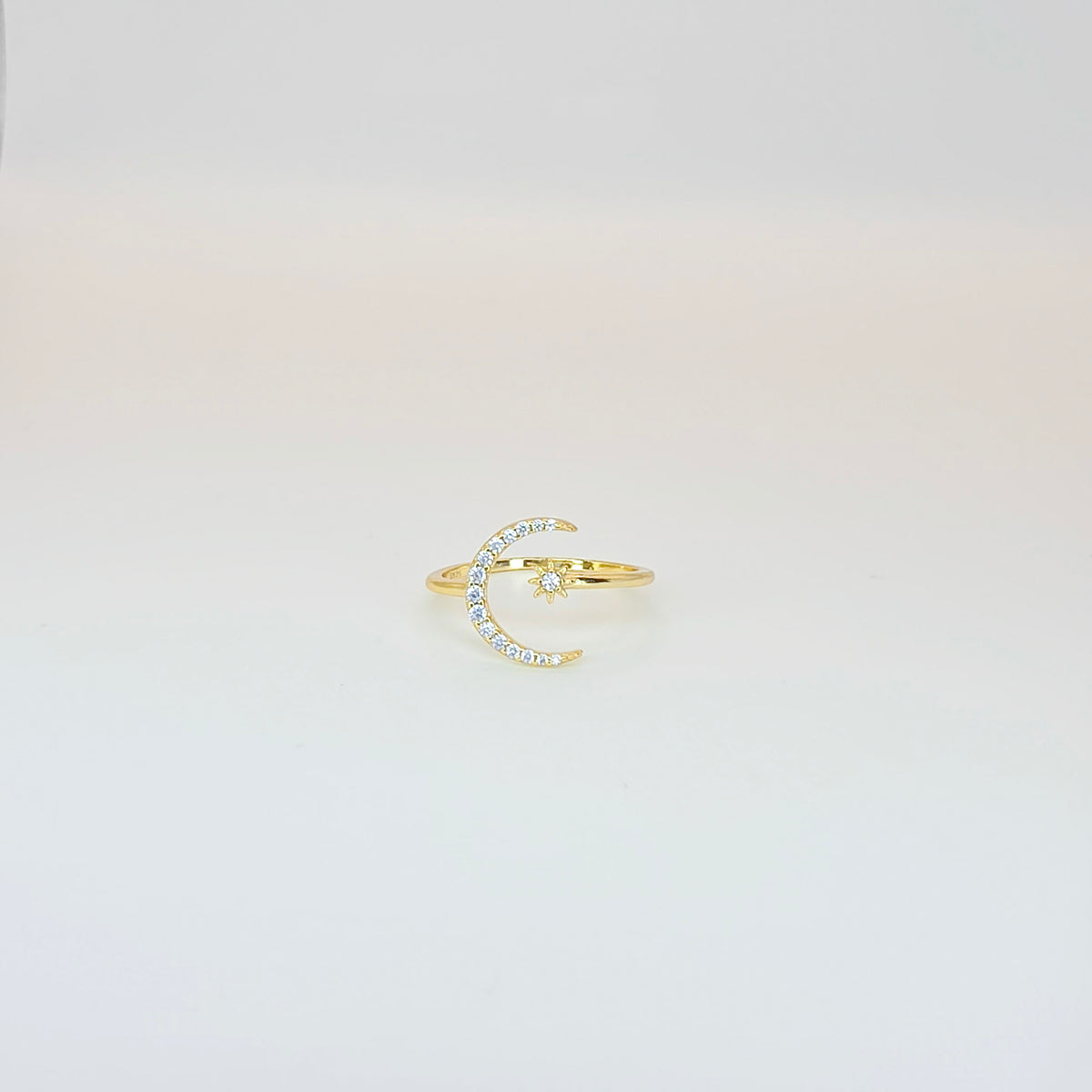 Moon & Star Ring